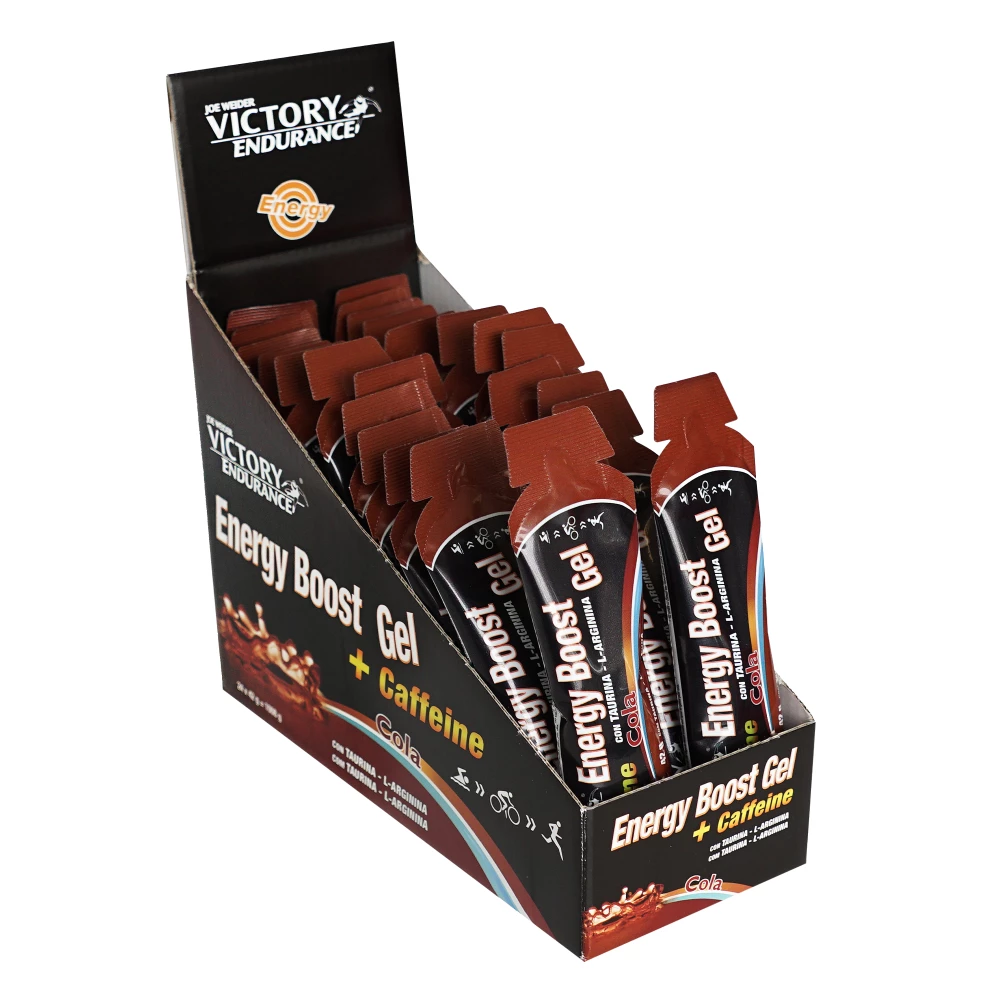 Energy Boost Gel + Caffeine - Boite de 24, Cola
