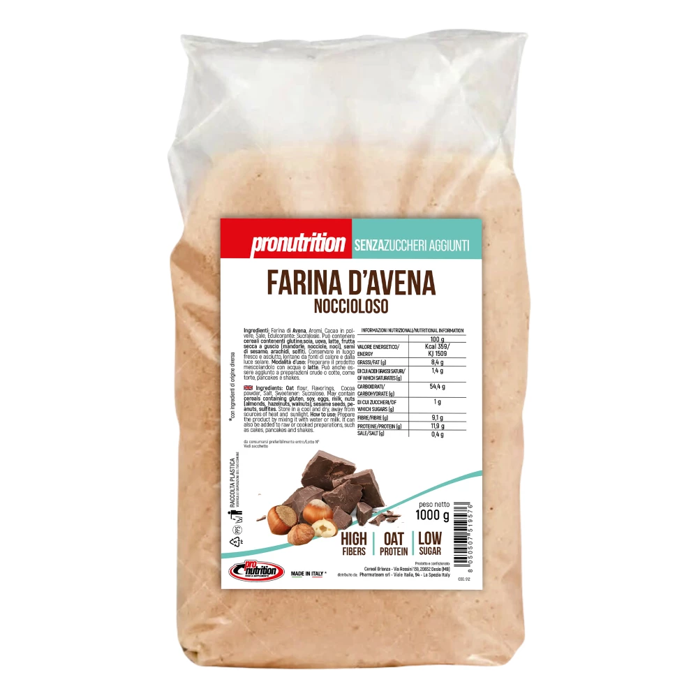 Farina d'Avena - 1000g, Hazelnut