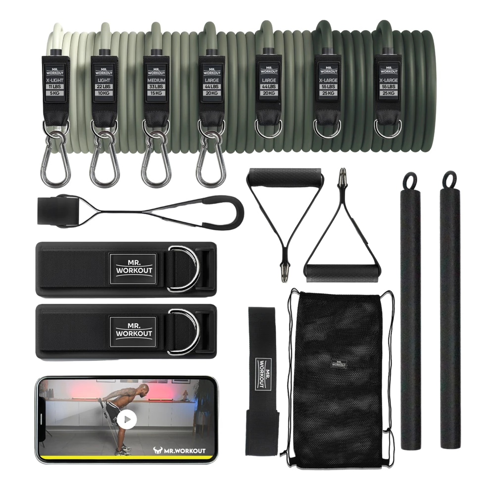 Fitness Pack Pro Mr Workout - Taille unique, Black