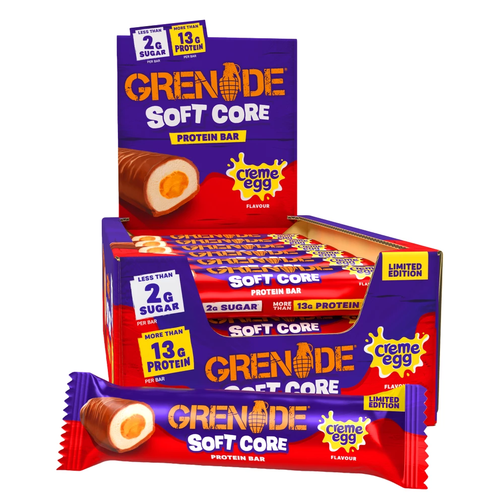Grenade Soft Core Protein Bar - Boite de 18, Creme Egg