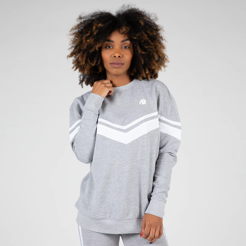 Hailey Oversized Sweatshirt - XS, Gray Melange