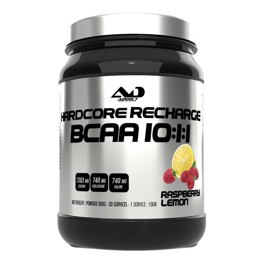 Hardcore Recharge BCAA - 300g, Raspberry Lemon