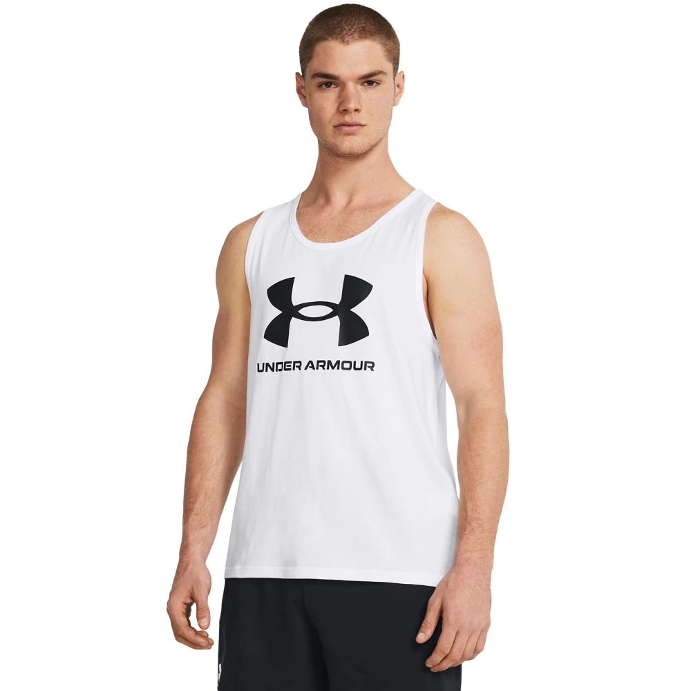 Haut sans manches Under Armour Sportstyle Logo - S, White