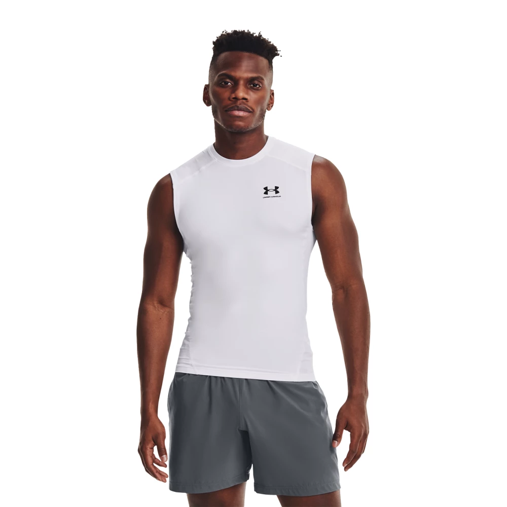 Haut sans manches HeatGear® Under Armour - XL, White