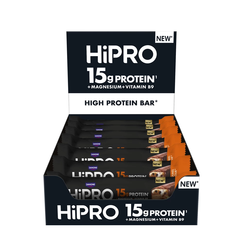 HiPro Protein Bar - Boite de 12, Caramel