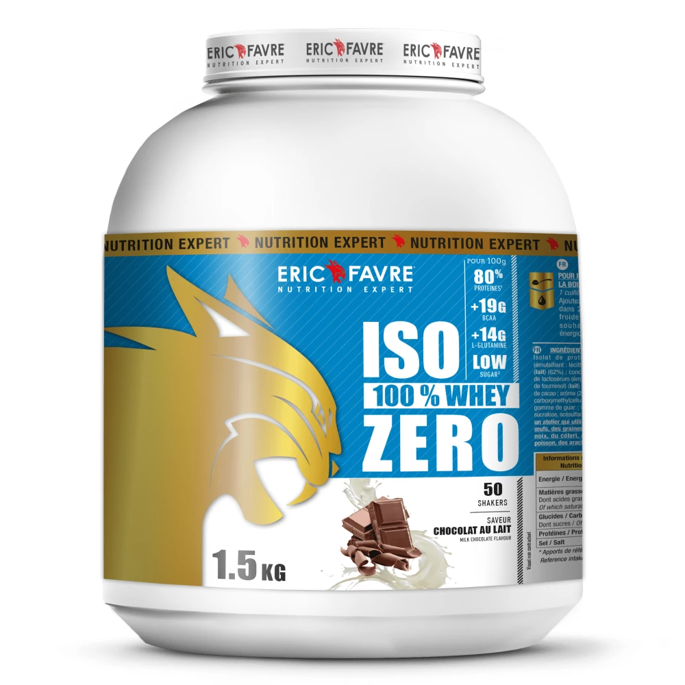 Iso 100% Whey Zero - 1500g, Chocolat au Lait
