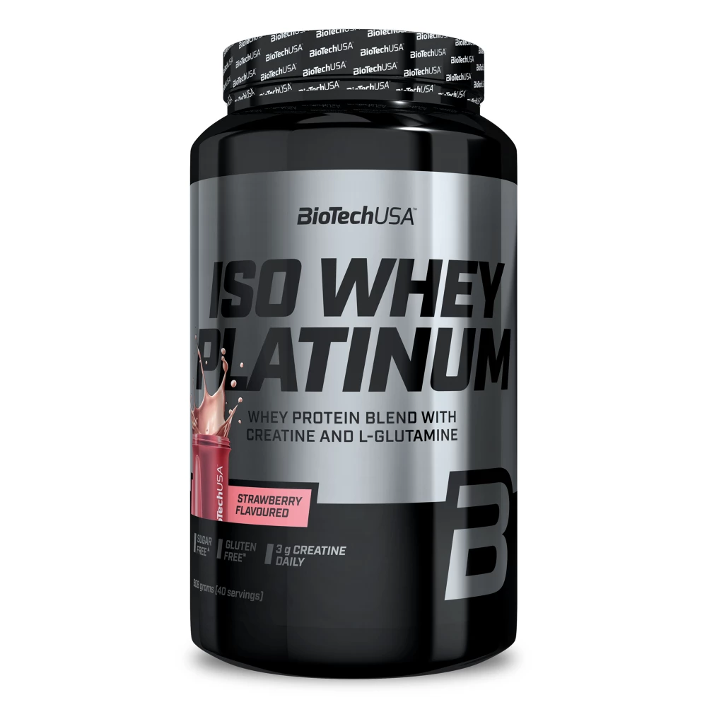 Iso Whey Platinum - 908g, Strawberry