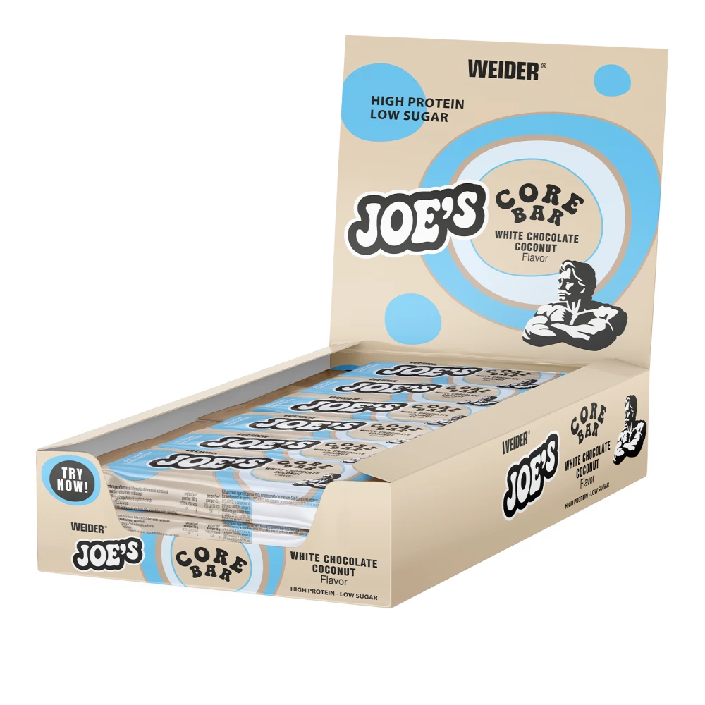 Joe's Core Bar - Boite de 12, White Chocolate Coconut