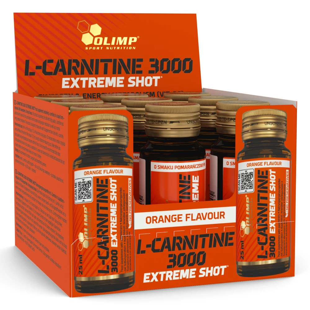 L-Carnitine 3000 Extreme Shot - Pack de 9, Orange