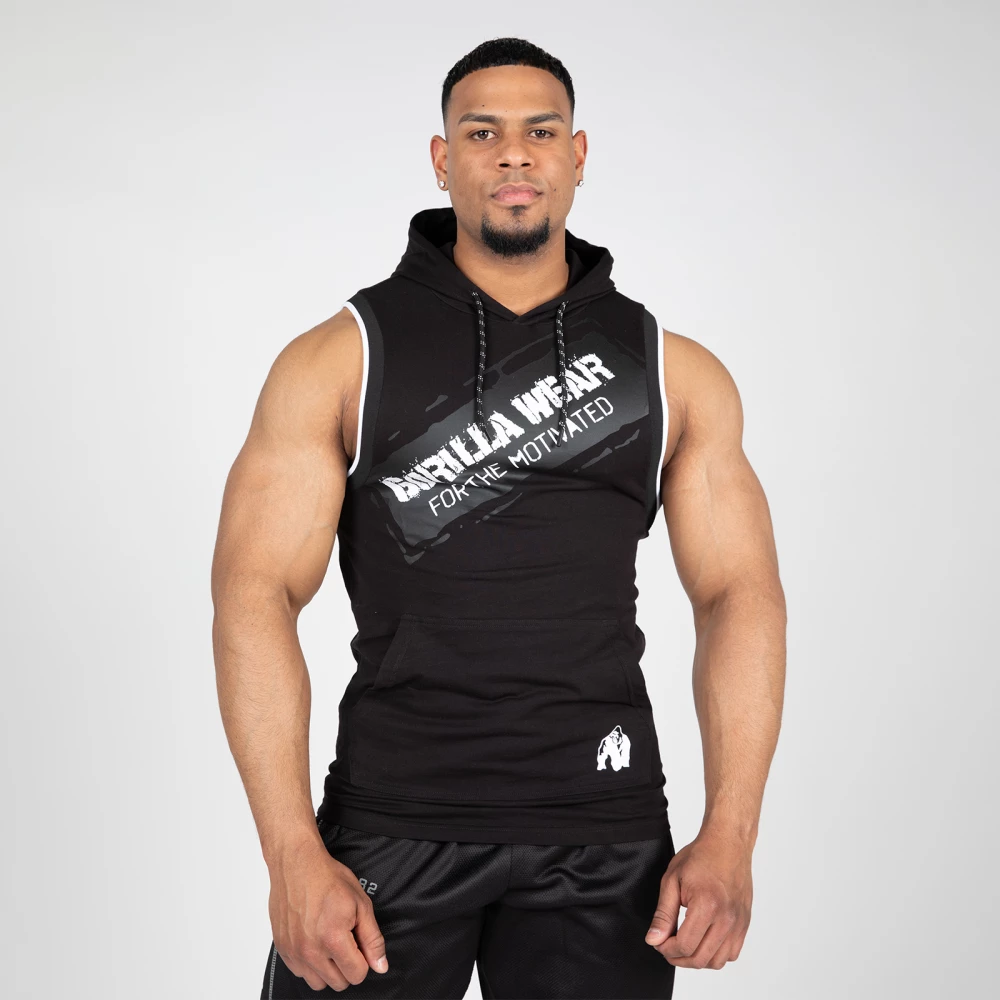 Loretto Hooded Tank Top - XL, Black