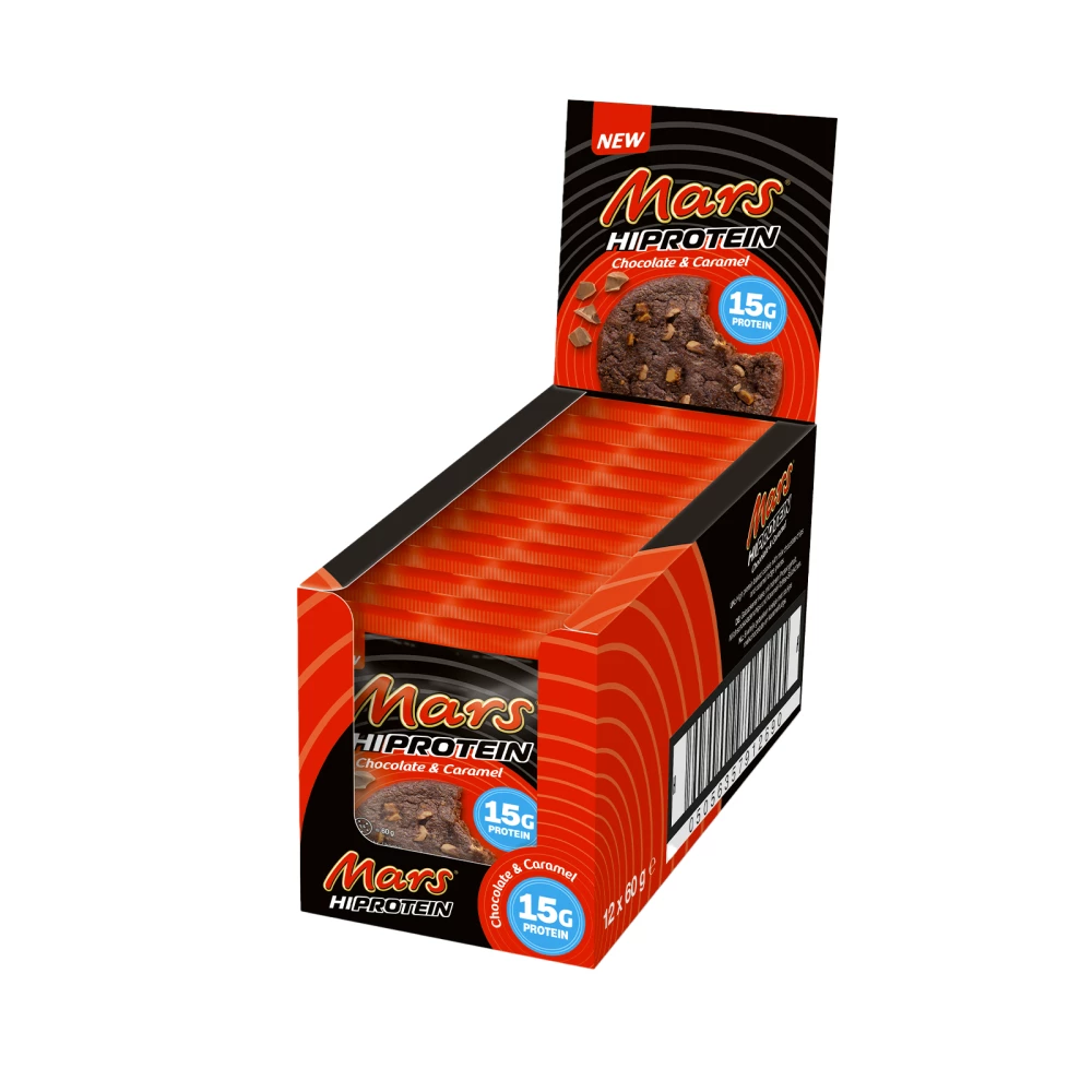 Mars Hi-Protein Cookies - Boite de 12, Chocolate Caramel