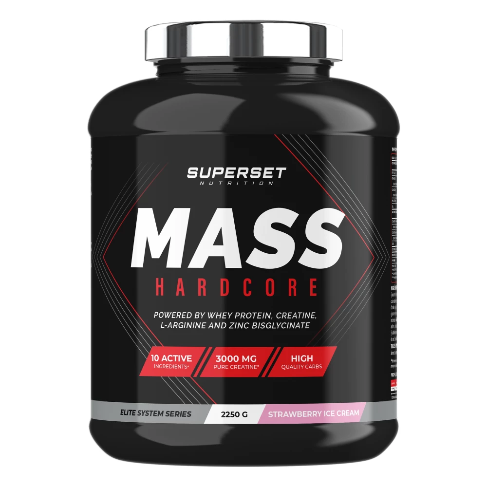 Mass Hardcore - 2250g, Strawberry Ice Cream