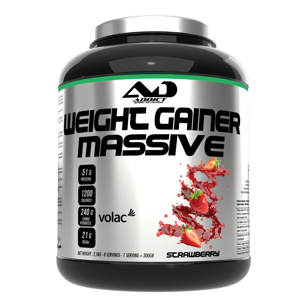 Weight Gainer Massive - 2500g, Strawberry