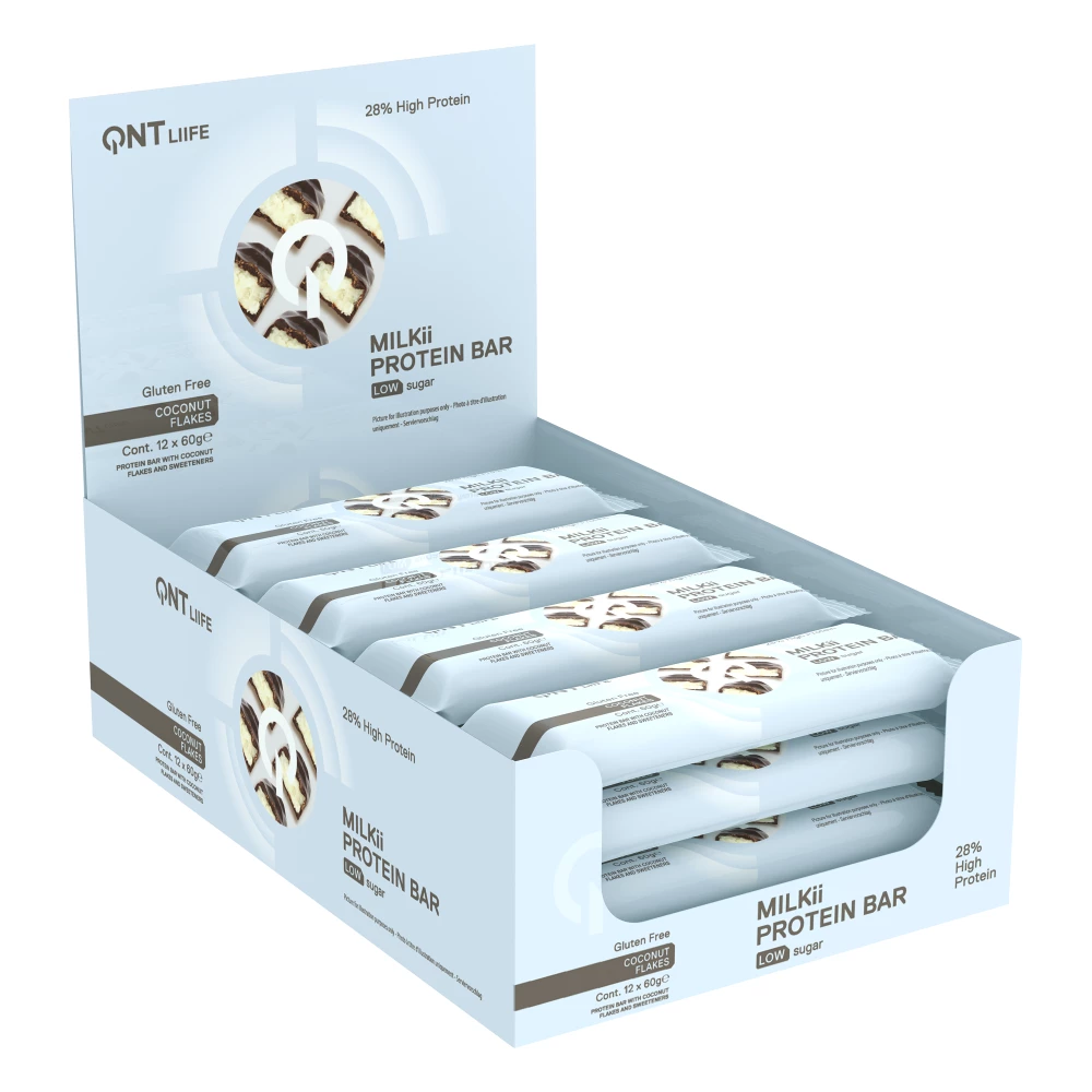 Milkii Protein Bar - Boite de 12, Coconut