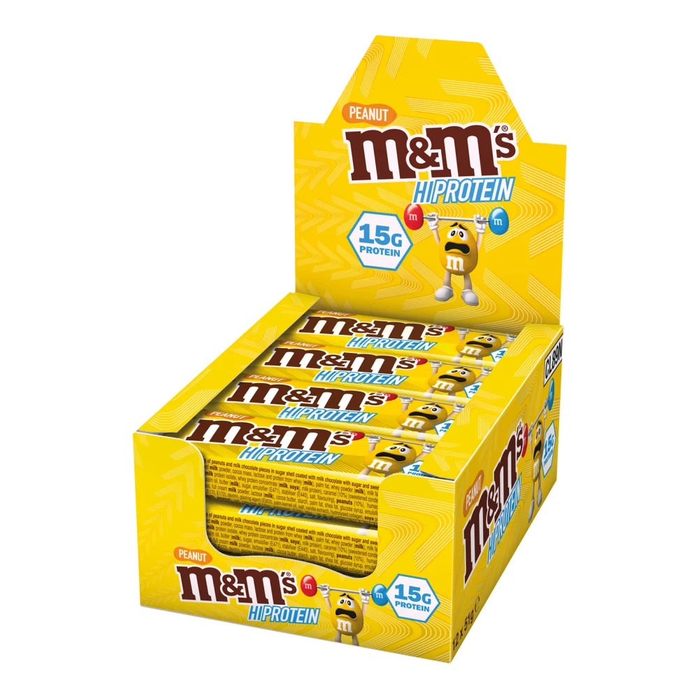 M&M's Hi-Protein - Boite de 12, Peanut