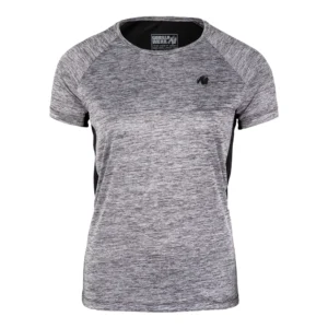 Monetta Performance T-Shirt - XS, Gray Melange/Black