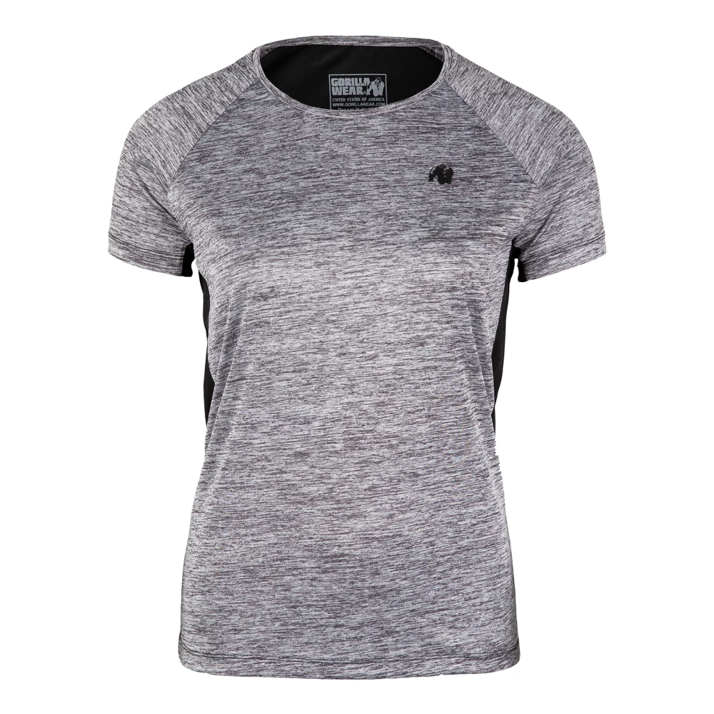 Monetta Performance T-Shirt - XS, Gray Melange/Black