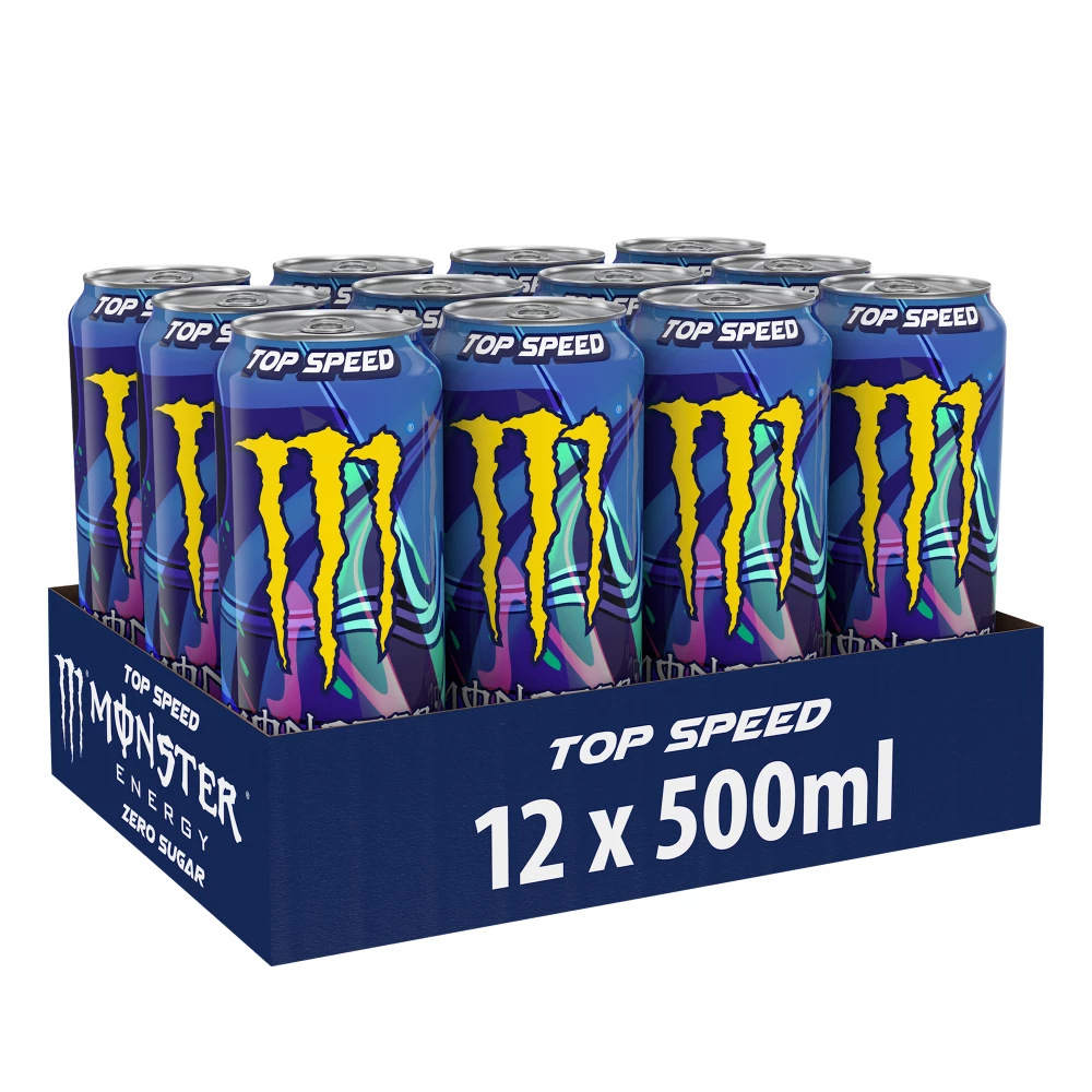 Monster Energy Zero Sugar - Pack de 12, Top Speed