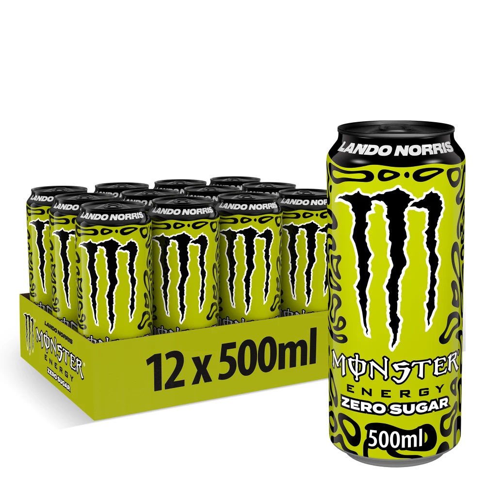 Monster Energy Zero Sugar - Pack de 12, Lando Norris