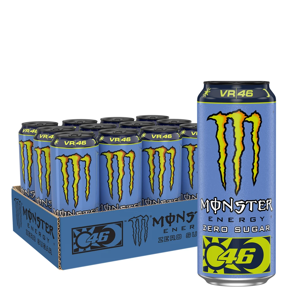 Monster Energy Zero Sugar - Pack de 12, Valentino Rossi