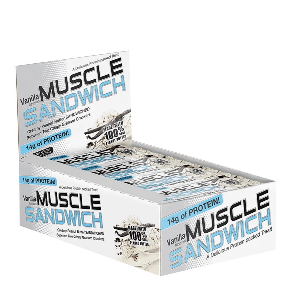 Muscle Sandwich - Boite de 12, Vanilla Peanut Butter