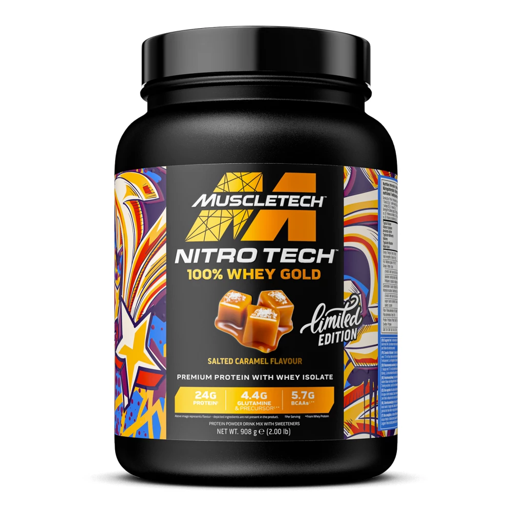 Nitro-Tech Whey Gold - 908g, Salted Caramel