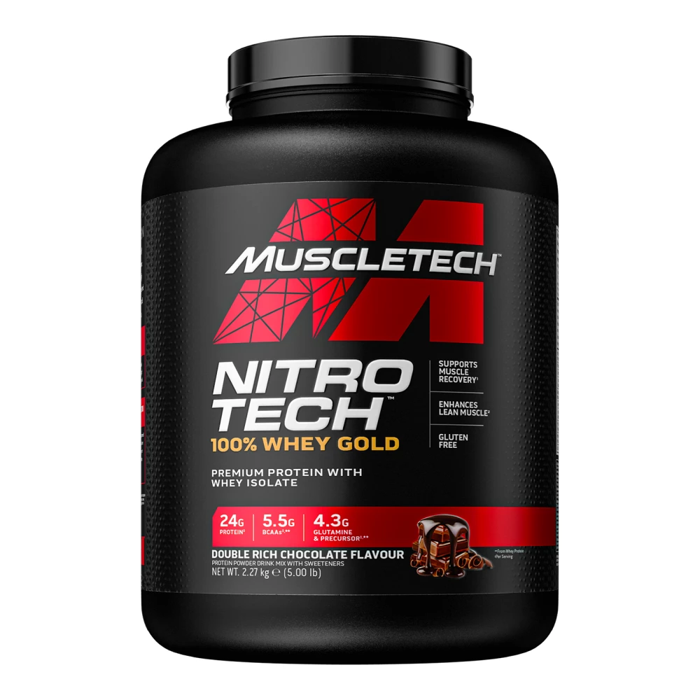 Nitro-Tech Whey Gold - 2270g, Double Rich Chocolate
