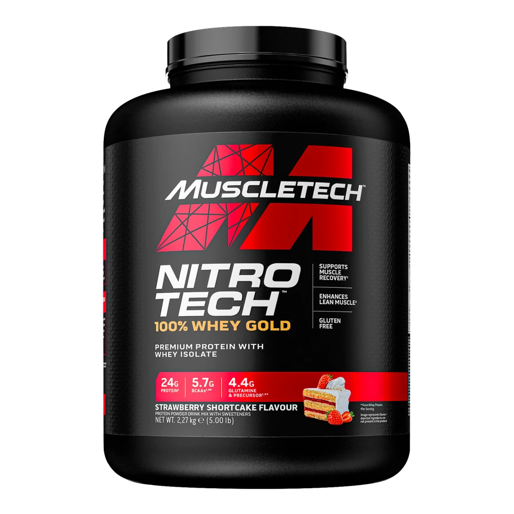 Nitro-Tech Whey Gold - 2270g, Strawberry Shortcake