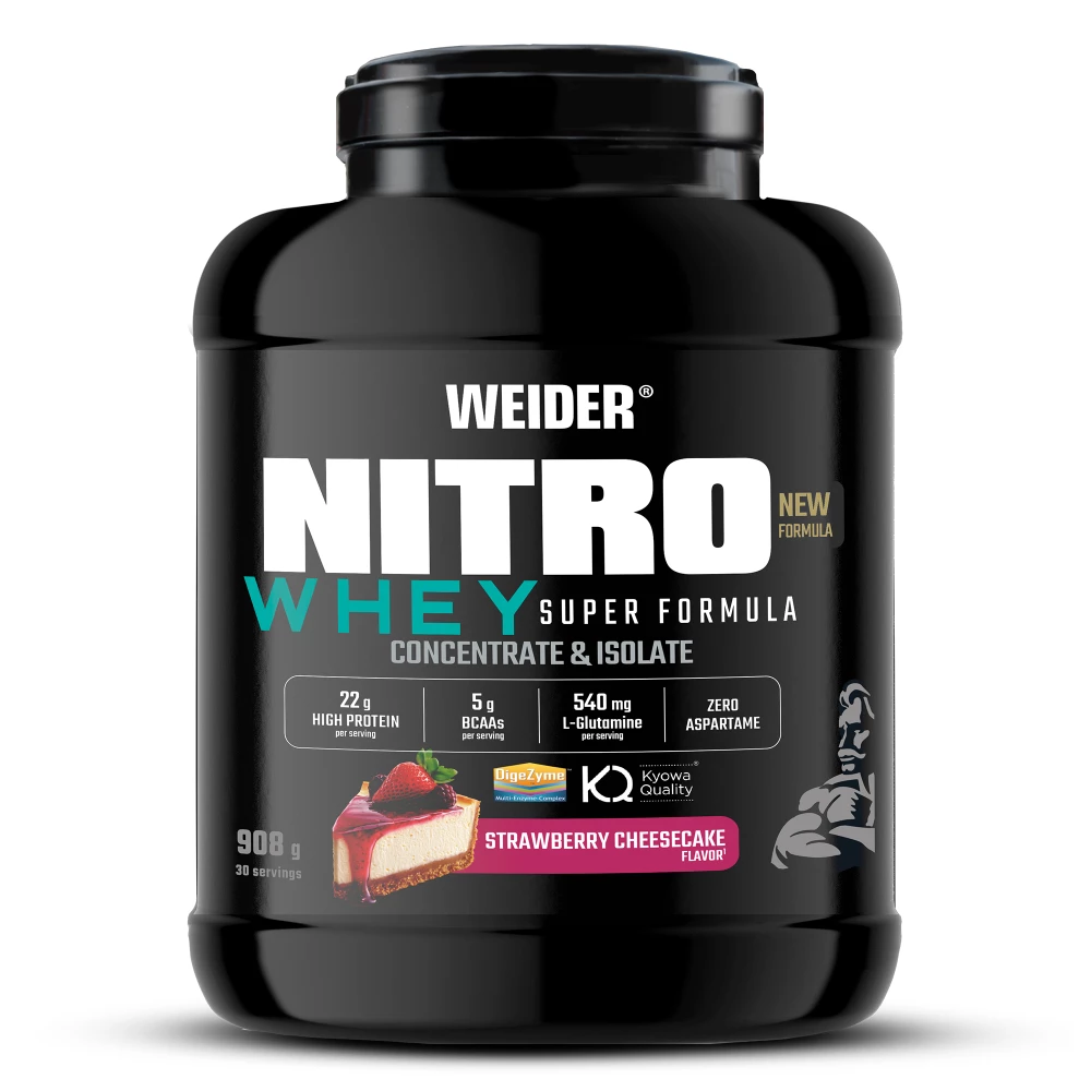 Nitro Whey Super Formula - 908g, Strawberry Cheesecake