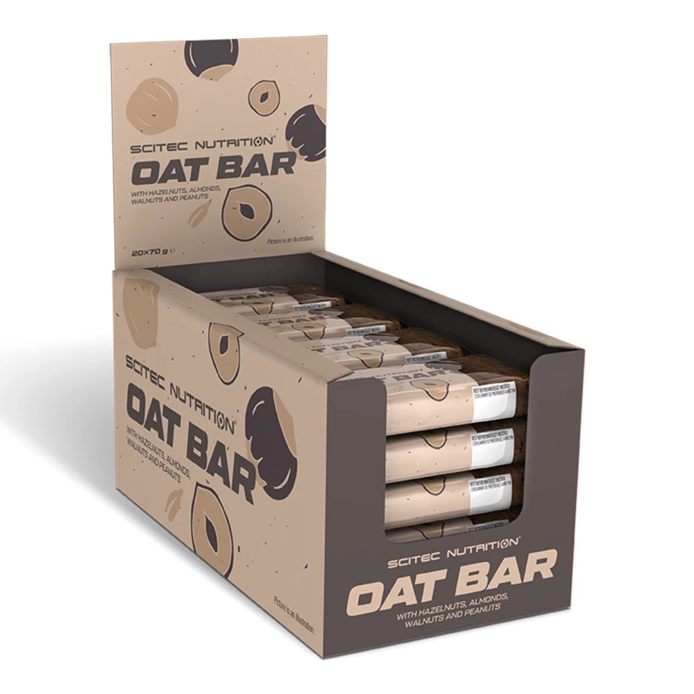 Oat Bar - Boite de 20, Hazelnut Almond Walnut Peanut