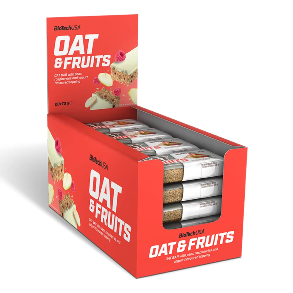 Oat & Fruit - Boite de 20, Pear and Raspberry