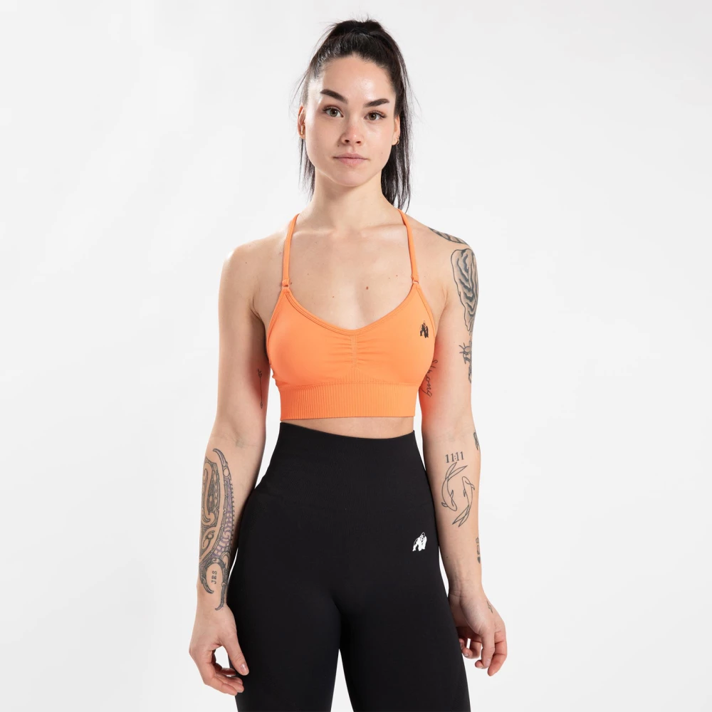 Olivia Seamless Sports Bra - XS/S, Peach
