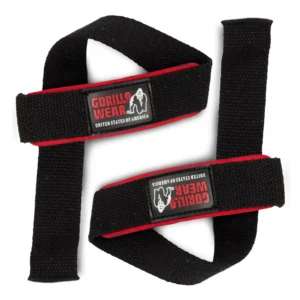 Padded Lifting Straps - Taille unique, Black/Red