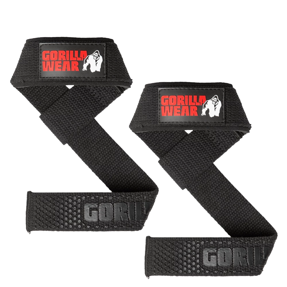 Padded Silicone Lifting Straps - Taille unique, Black