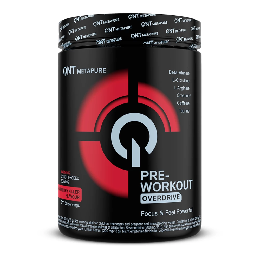 Pre-workout Overdrive - 390g, Raspberry Killer