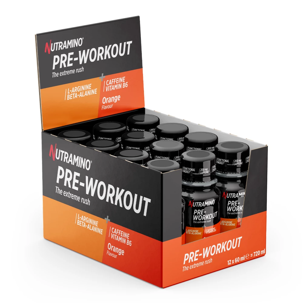 Pre-Workout Shot - Pack de 12, Orange