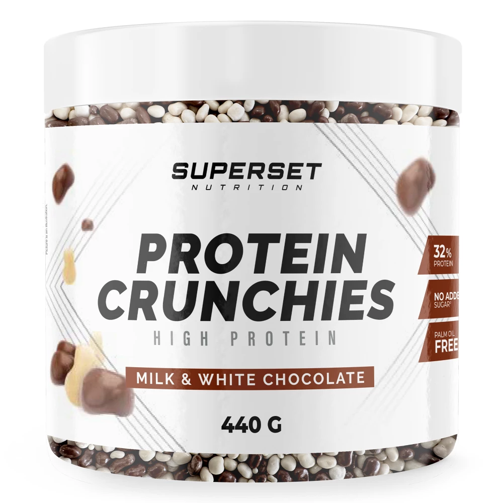 Protein Crunchies - 440g, Milk & White Chocolate