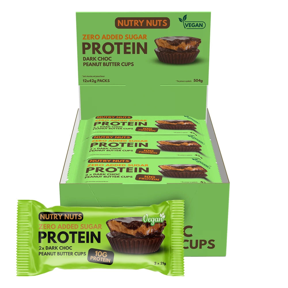 Protein Peanut Butter Cups - Boite de 12, Dark Chocolate