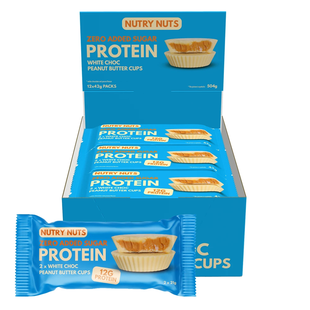 Protein Peanut Butter Cups - Boite de 12, White Chocolate