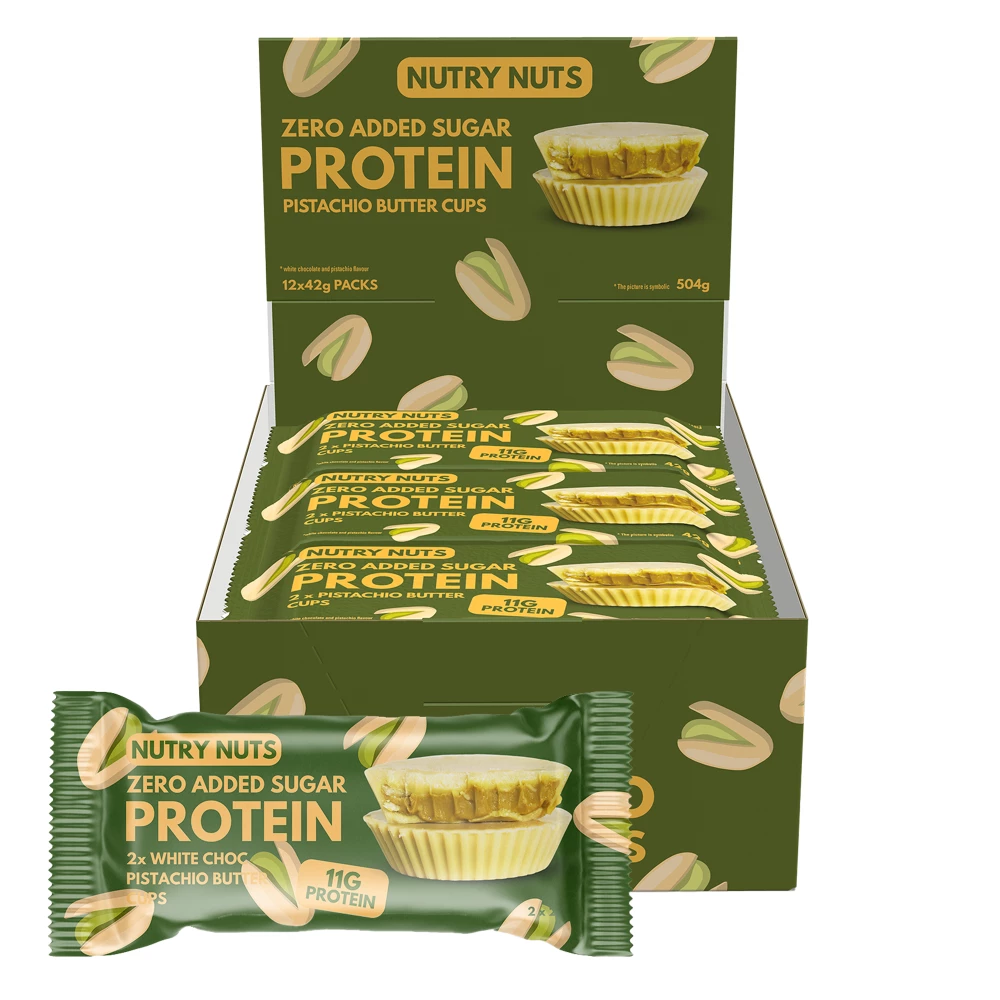 Protein Peanut Butter Cups - Boite de 12, Pistachio