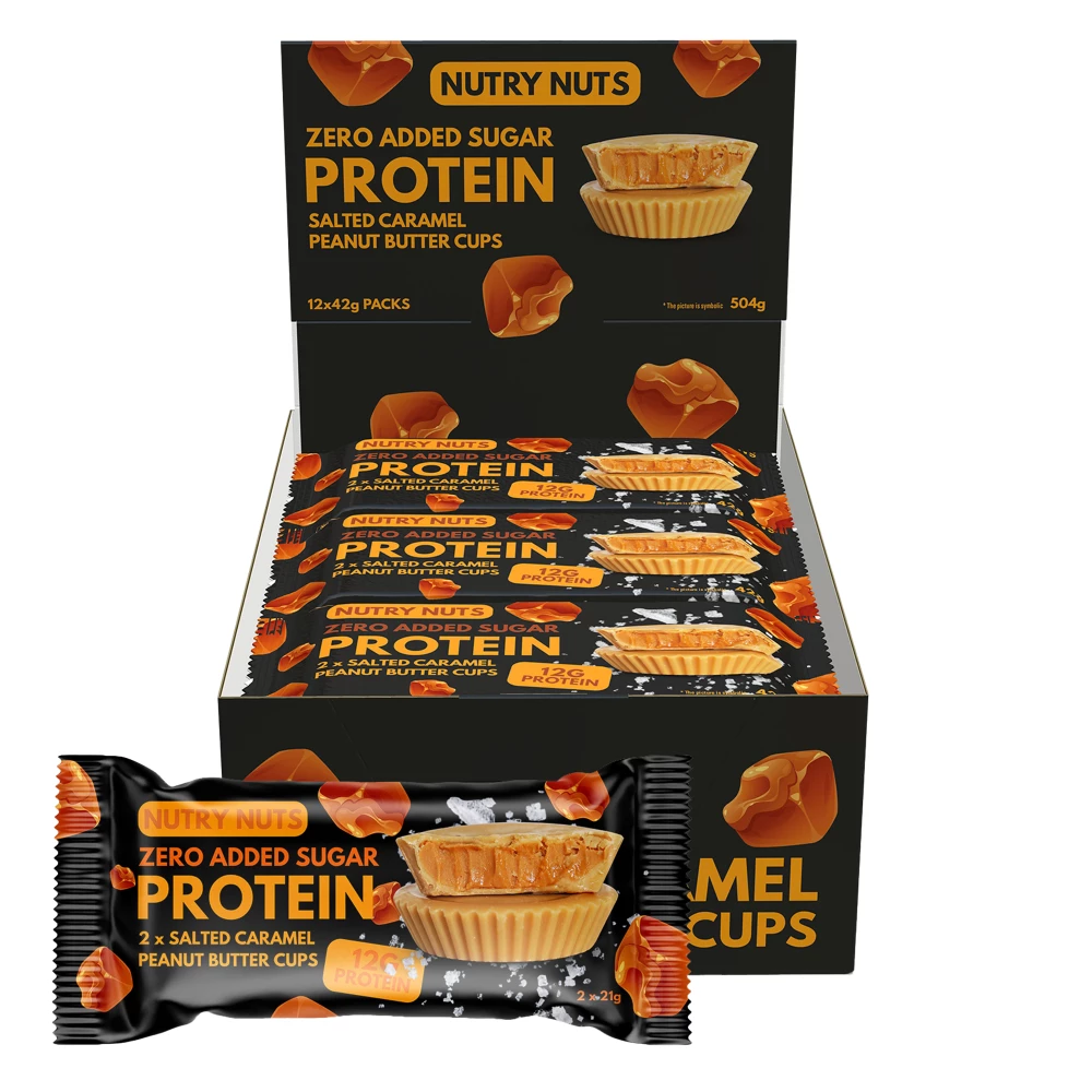 Protein Peanut Butter Cups - Boite de 12, Salted Caramel