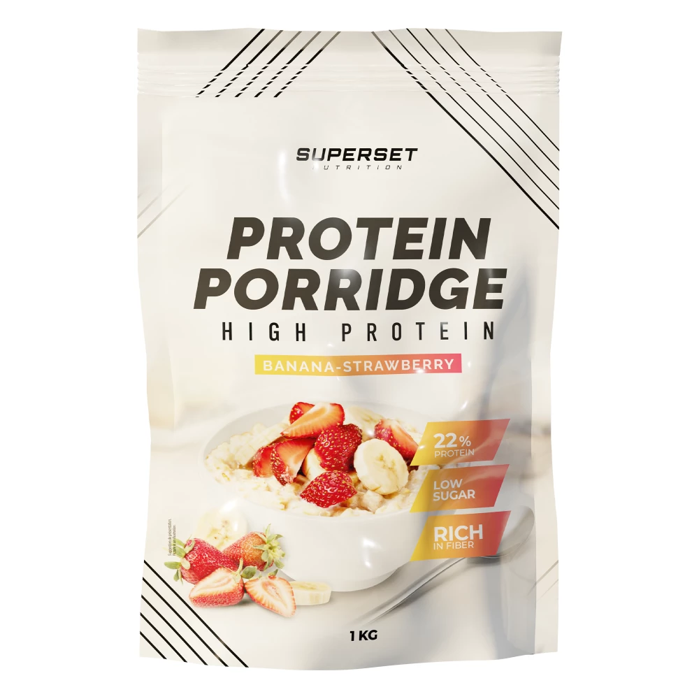 Protein Porridge - 1000g, Banana & Strawberry