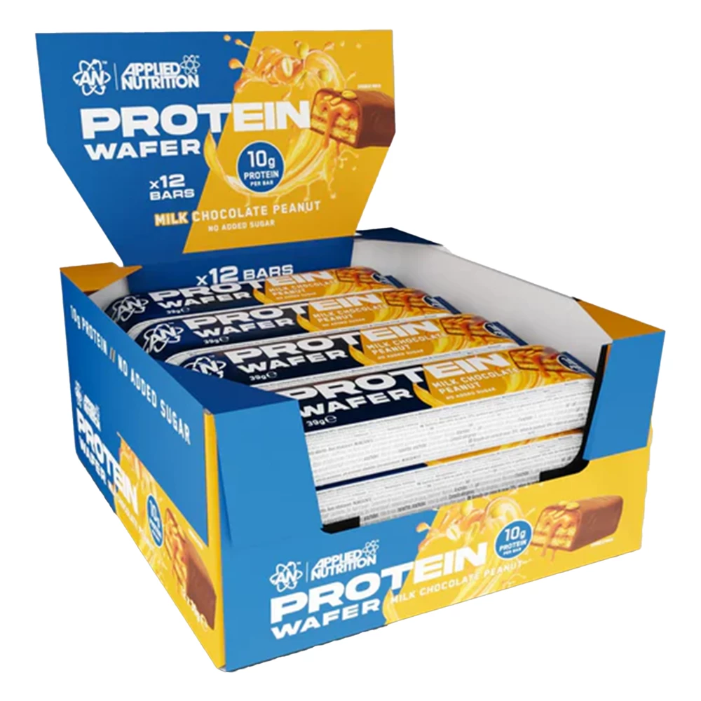 Protein Wafer - Boite de 12, Milk Chocolate Peanut
