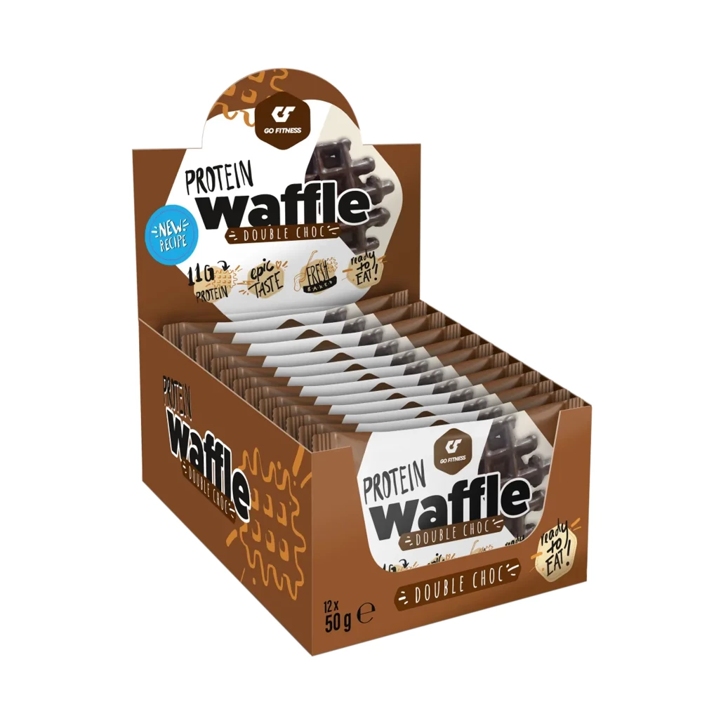 Protein Waffle - Boite de 12, Double Chocolate