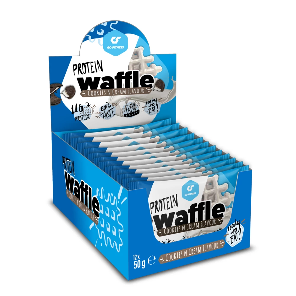 Protein Waffle - Boite de 12, Cookies & Cream