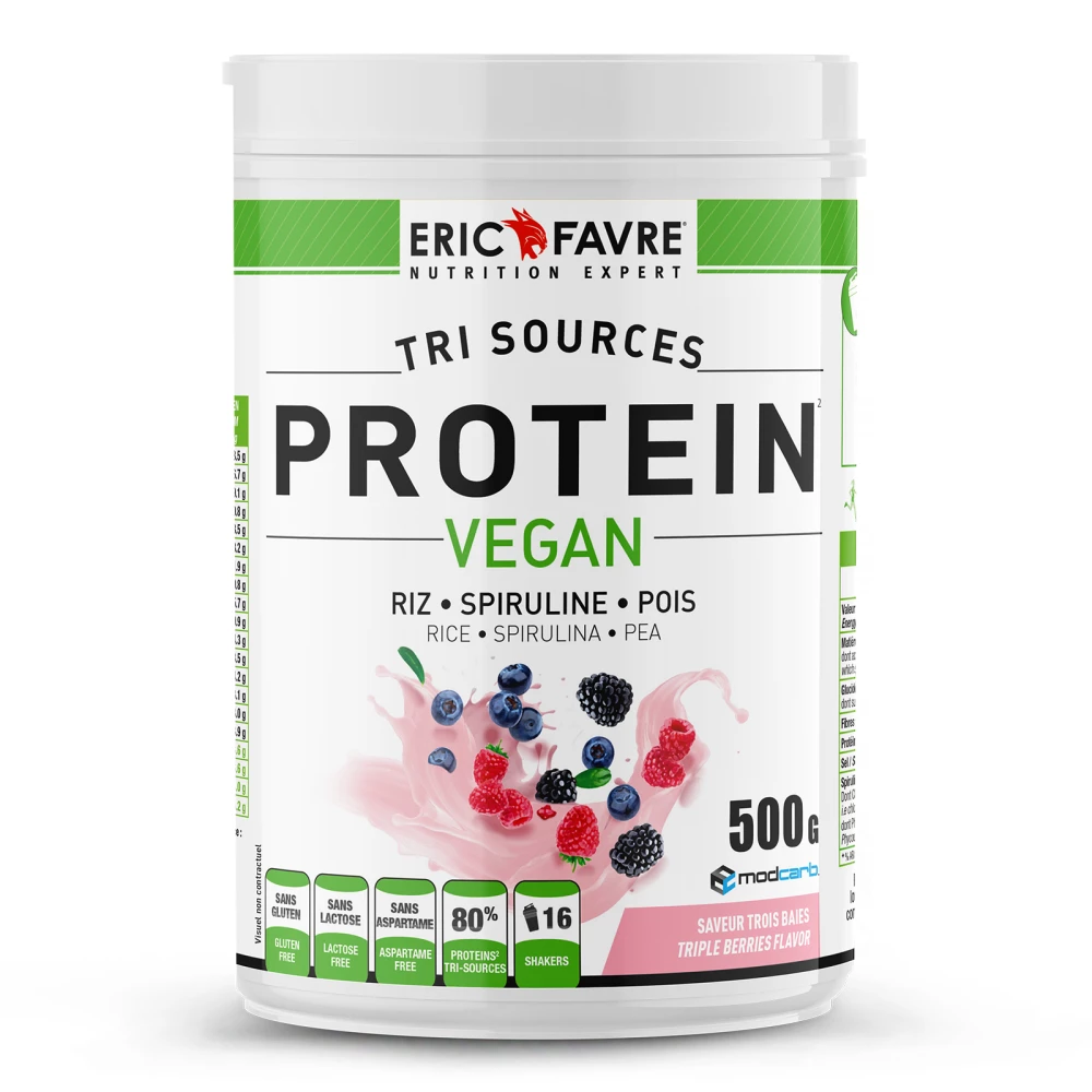 Protéines Vegan - 500g, Triple Berry