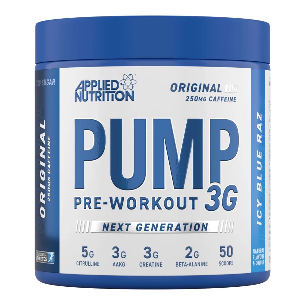 Pump 3G Pre-Workout - 375g, Icy Blue Raz
