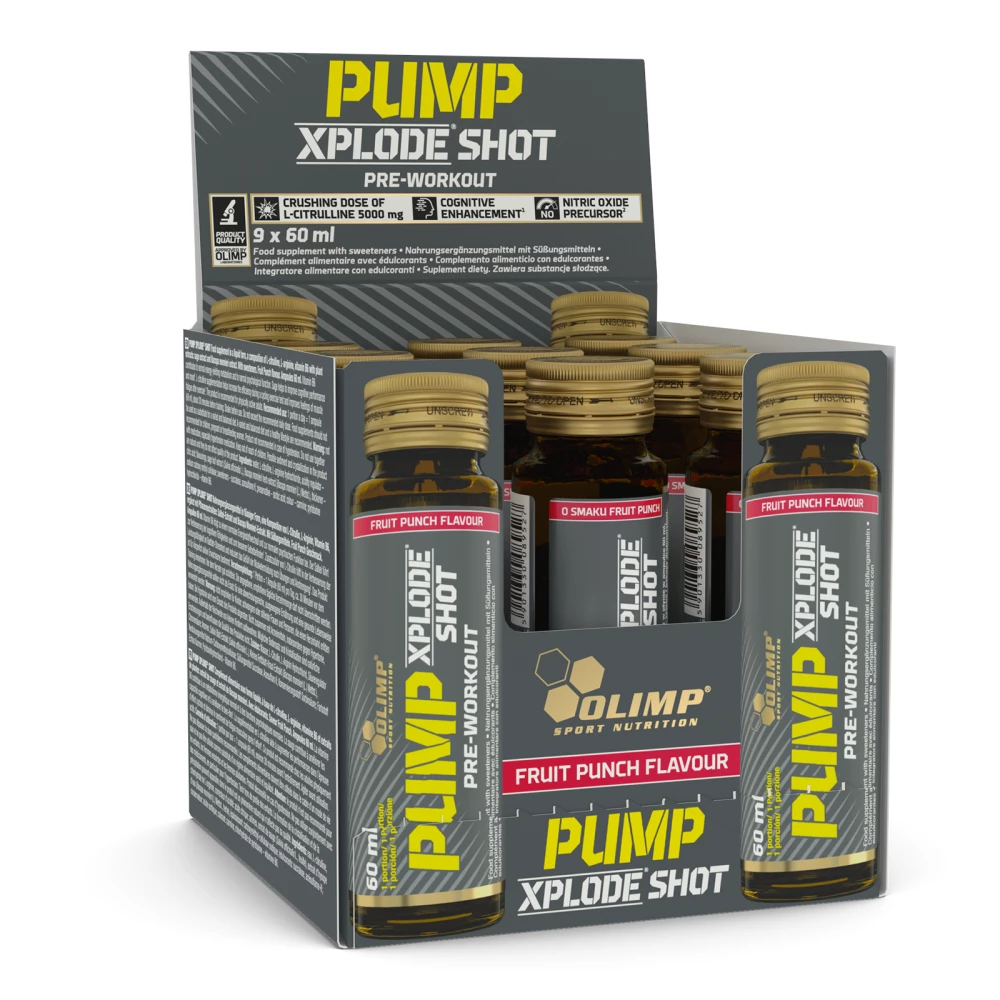 Pump Xplode Shot - Pack de 9, Fruit Punch