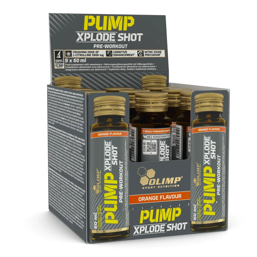 Pump Xplode Shot - Pack de 9, Orange