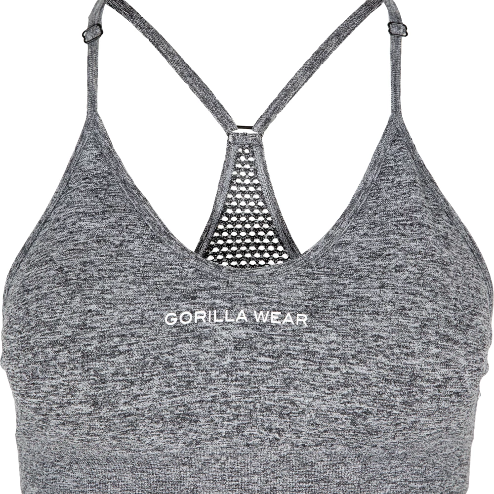 Quincy Seamless Sports Bra - XS/S, Gray Melange